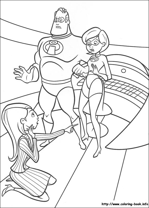 The Incredibles coloring picture